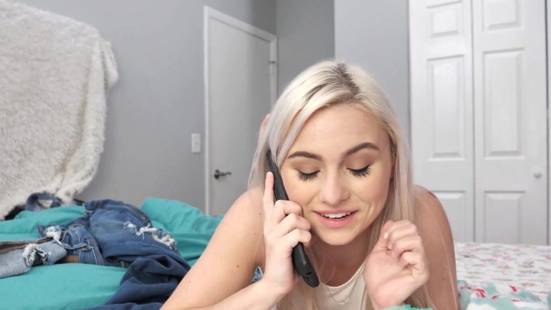 Dad Disciplines Hot Teen Blonde Step Daughter for Piercings